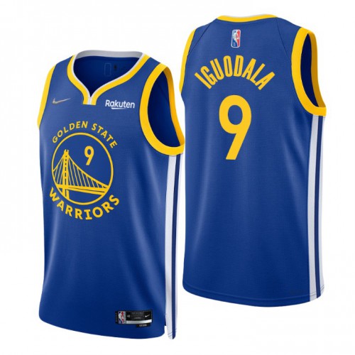 Nike Golden State Warriors #9 Andre Iguodala Royal Men’s 2021-22 NBA 75th Anniversary Diamond Swingman Jersey – Icon Edition Men’s