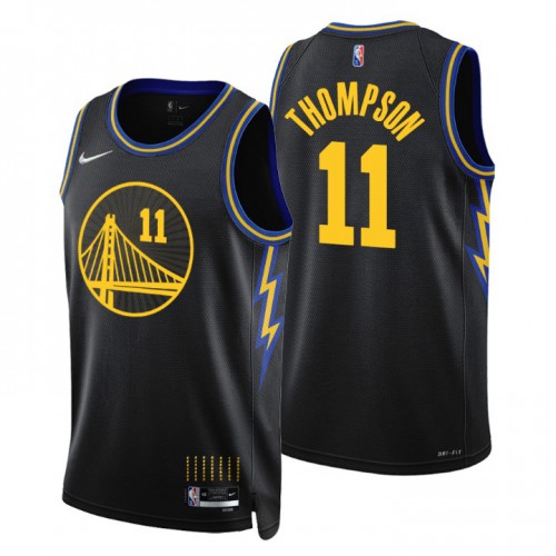 Golden State Golden State Warriors #11 Klay Thompson Men’s Nike Black 2021/22 Swingman NBA Jersey – City Edition Men’s