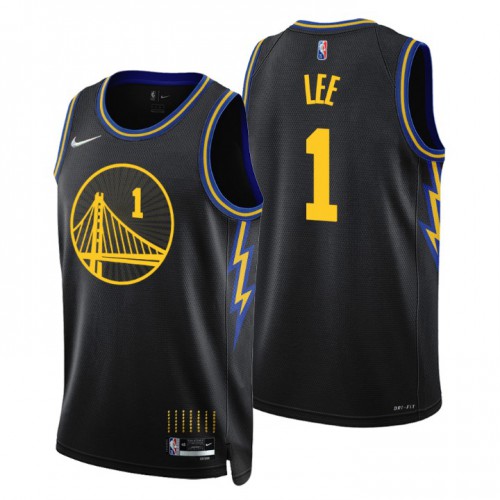 Golden State Golden State Warriors #1 Damion Lee Men’s Nike Black 2021/22 Swingman NBA Jersey – City Edition Men’s