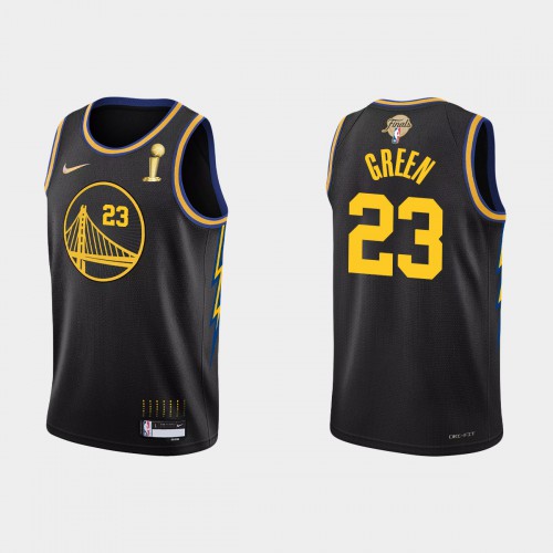 Golden State Golden State Warriors #23 Draymond Green Men’s Nike Black 2021-22 NBA Finals Champions Swingman Jersey Men’s