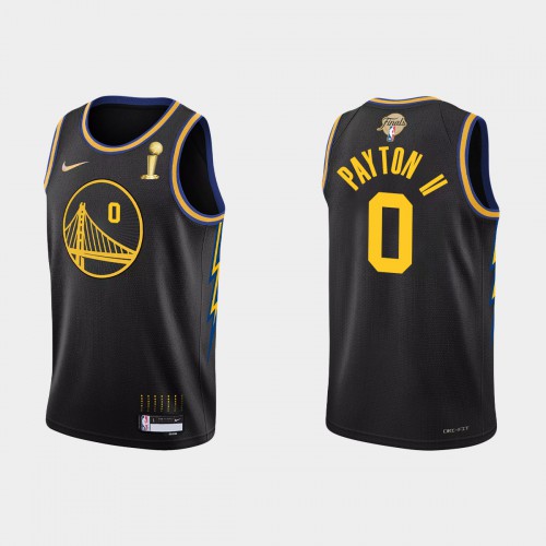Golden State Golden State Warriors #0 Gary Payton II Men’s Nike Black 2021-22 NBA Finals Champions Swingman Jersey Men’s