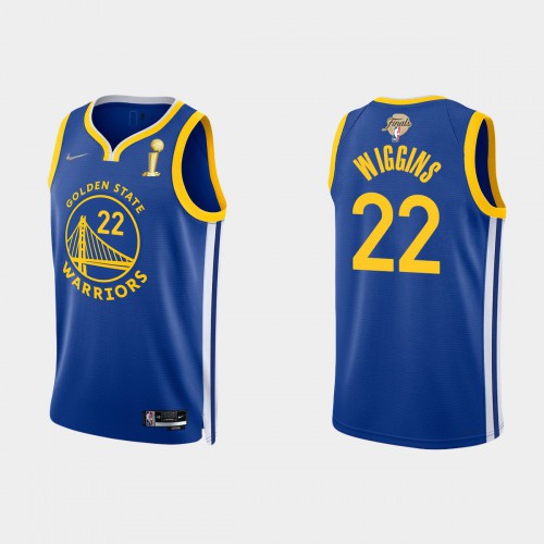 Golden State Golden State Warriors #22 Andrew Wiggins Men’s Nike Blue 2021-22 NBA Finals Champions Swingman Jersey Men’s