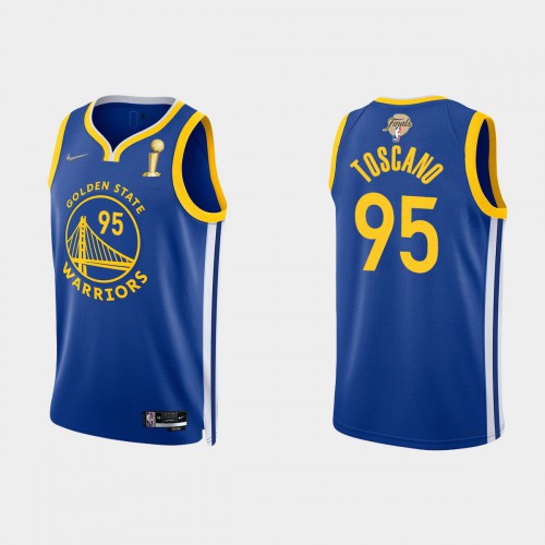 Golden State Golden State Warriors #95 Juan Toscano-Anderson Men’s Nike Blue 2021-22 NBA Finals Champions Swingman Jersey Men’s