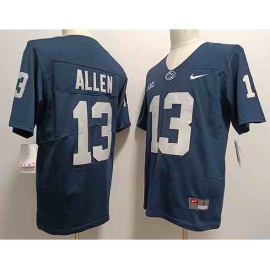 Men Penn State Nittany Lions #13 Kaytron Allen Navy Blue College Football Jersey->ohio state buckeyes->NCAA Jersey