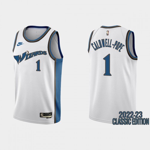 Washington Washington Wizards #1 Kentavious Caldwell-Pope White Men’s Nike NBA 2022-23 Classic Edition Jersey Men’s->washington nationals->MLB Jersey