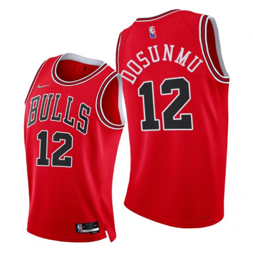 Nike Chicago Bulls #12 Ayo Dosunmu Women’s 2021-22 75th Diamond Anniversary NBA Jersey Red Womens->youth nba jersey->Youth Jersey