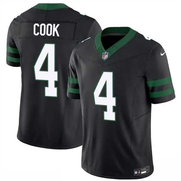 Mens New York Jets #4 Brady Cook Black 2025 F.U.S.E. Vapor Untouchable Limited Stitched Jersey Dzhi