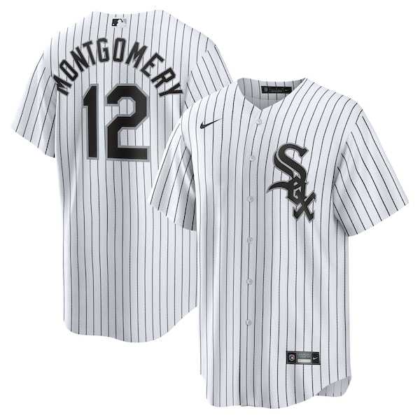 Mens Chicago White Sox #12 Colson Montgomery White Cool Base Stitched Baseball Jersey Dzhi