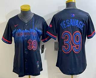 Womens Toronto Blue Jays #39 Trey Yesavage Black City Limited Jersey