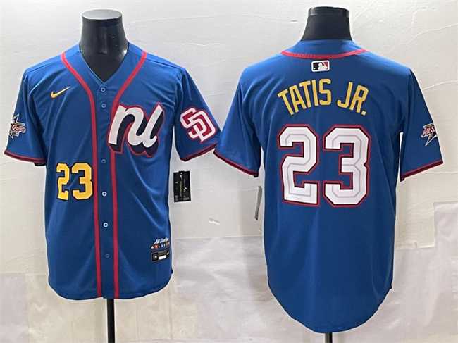 Mens National League #23 Fernando Tatis Jr. Blue 2025 All-Star Edition Limited Stitched Baseball Jersey