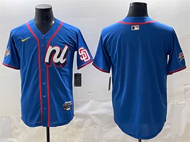 Mens National League San Diego Padres Blank Blue 2025 All-Star Edition Limited Stitched Baseball Jersey