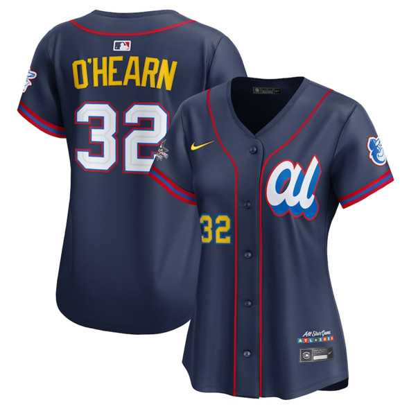Womens American League #32 Ryan OHearn Navy 2025 All-Star Edition Limited Stitched Baseball Jersey(Run Small)