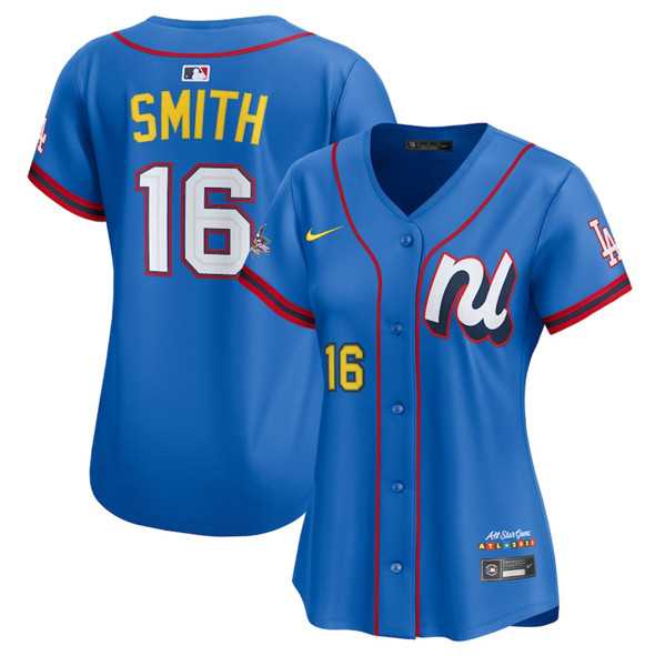 Womens National League #16 Will Smith Blue 2025 All-Star Edition Limited Stitched Baseball Jersey(Run Small)