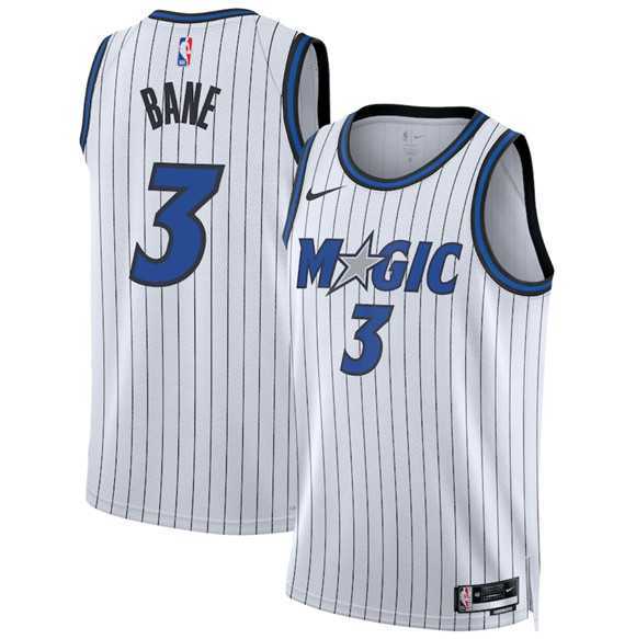 Mens Orlando Magic #3 Desmond Bane White 2025 Association Edition Stitched Jersey Dzhi