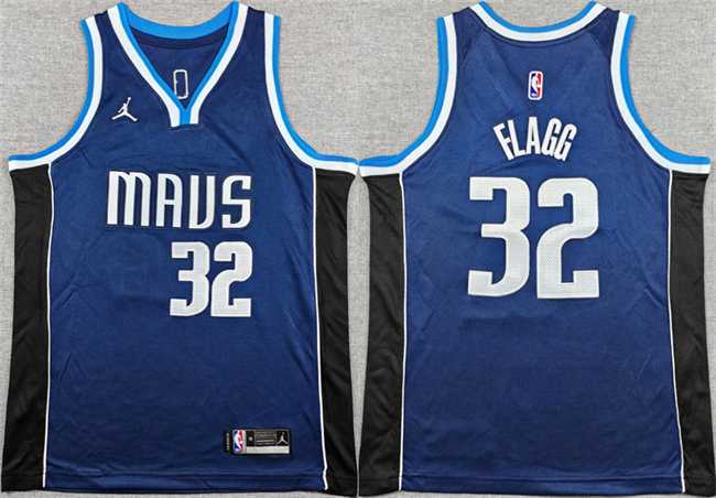 Youth Dallas Mavericks #32 Cooper Flagg Navy 2025 Statement Edition Stitched Basketball Jersey