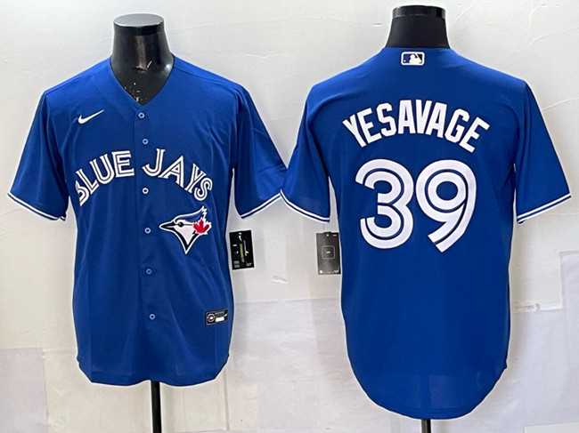 Mens Toronto Blue Jays #39 Trey Yesavage Royal Cool Base Stitched Jersey