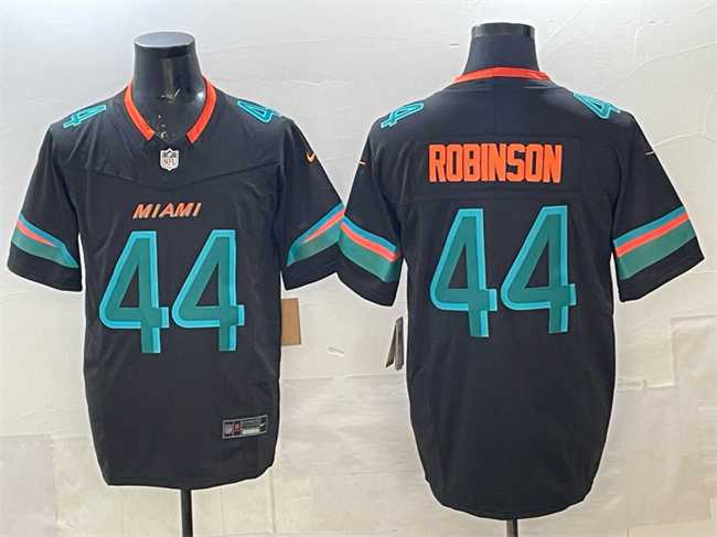 Mens Miami Dolphins #44 Chop Robinson Black 2025 F.U.S.E. Rivalries Vapor Limited Stitched Jersey Dzhi