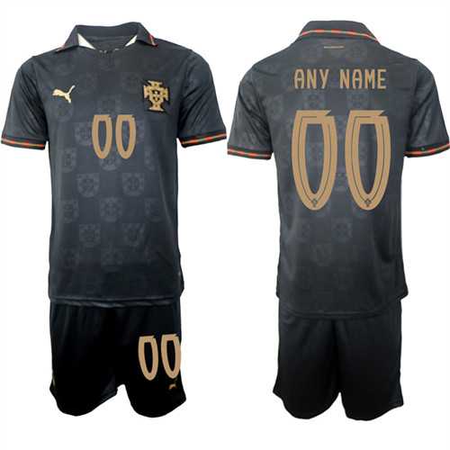 Mens Portugal Custom Any Name And Number National Team FIFA x World Cup 2026 Away Gray On Eusebio special edition Jersey