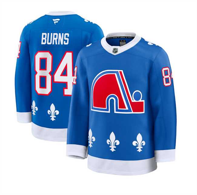 Mens Colorado Avalanche #84 Brent Burns Blue 2025 Alternate Stitched Jersey Dzhi