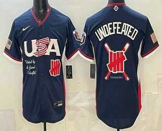 Mens USA Undefeated Navy 2026 World Baseball Classic Cool Base Jersey