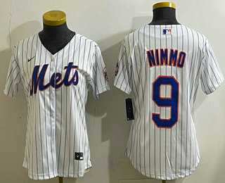 Womens Chicago Cubs #9 Miguel Amaya White Limited Jersey
