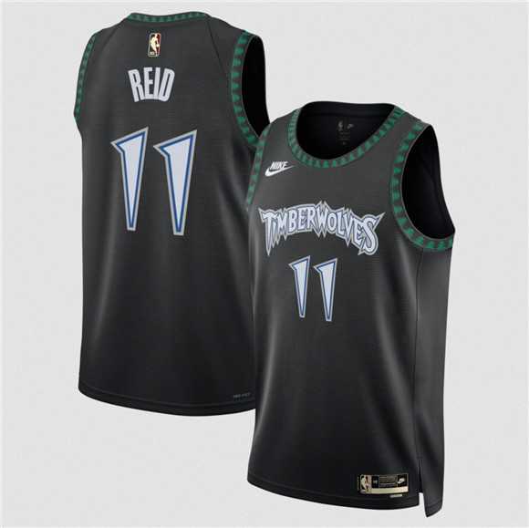 Mens Minnesota Timberwolves #11 Naz Reid Black 2025 Classic Edition Stitched Jersey Dzhi