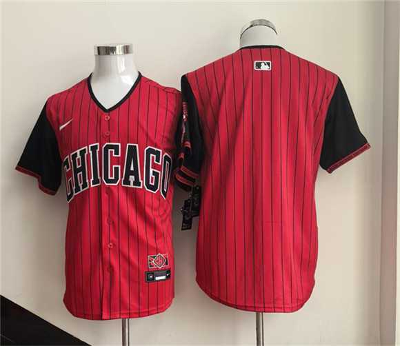 Mens Chicago White Sox Blank Red Black 2025 City Connect Limited Stitched Jersey