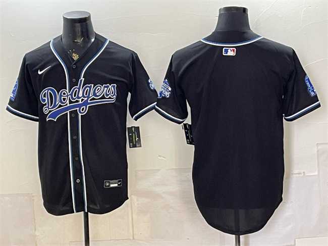 Mens Los Angeles Dodgers Blank B2B Champs 2026 Black Out Style Vapor Limited Stitched Jersey