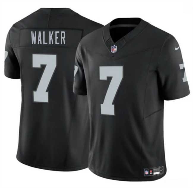 Mens Las Vegas Raiders #7 Quay Walker Black 2026 F.U.S.E. Vapor Untouchable Limited Stitched Jersey Dzhi