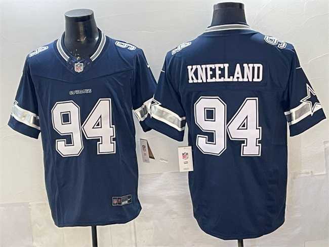 Mens Dallas Cowboys #94 Marshawn Kneeland Navy F.U.S.E. Vapor Limited Stitched Jersey