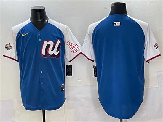 Mens National League Los Angeles Dodgers Blank Blue Alternate 2025 All-Star Edition Limited Stitched Jersey