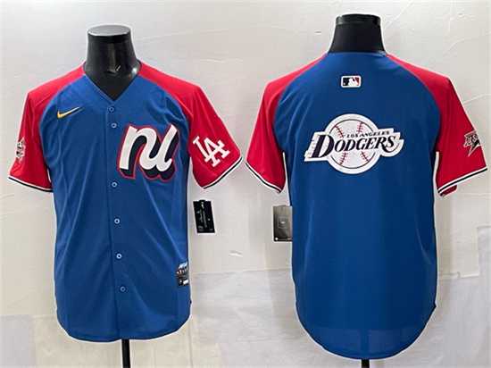 Mens National League Los Angeles Dodgers Team Big Logo Blue Red Alternate 2025 All-Star Edition Limited Stitched Jersey