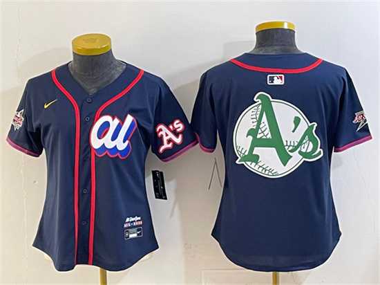 Youth American League Oakland Athletics Team Big Logo Navy 2025 All-Star Edition Limited Stitched Jersey->2025 mlb all-star->MLB Jersey