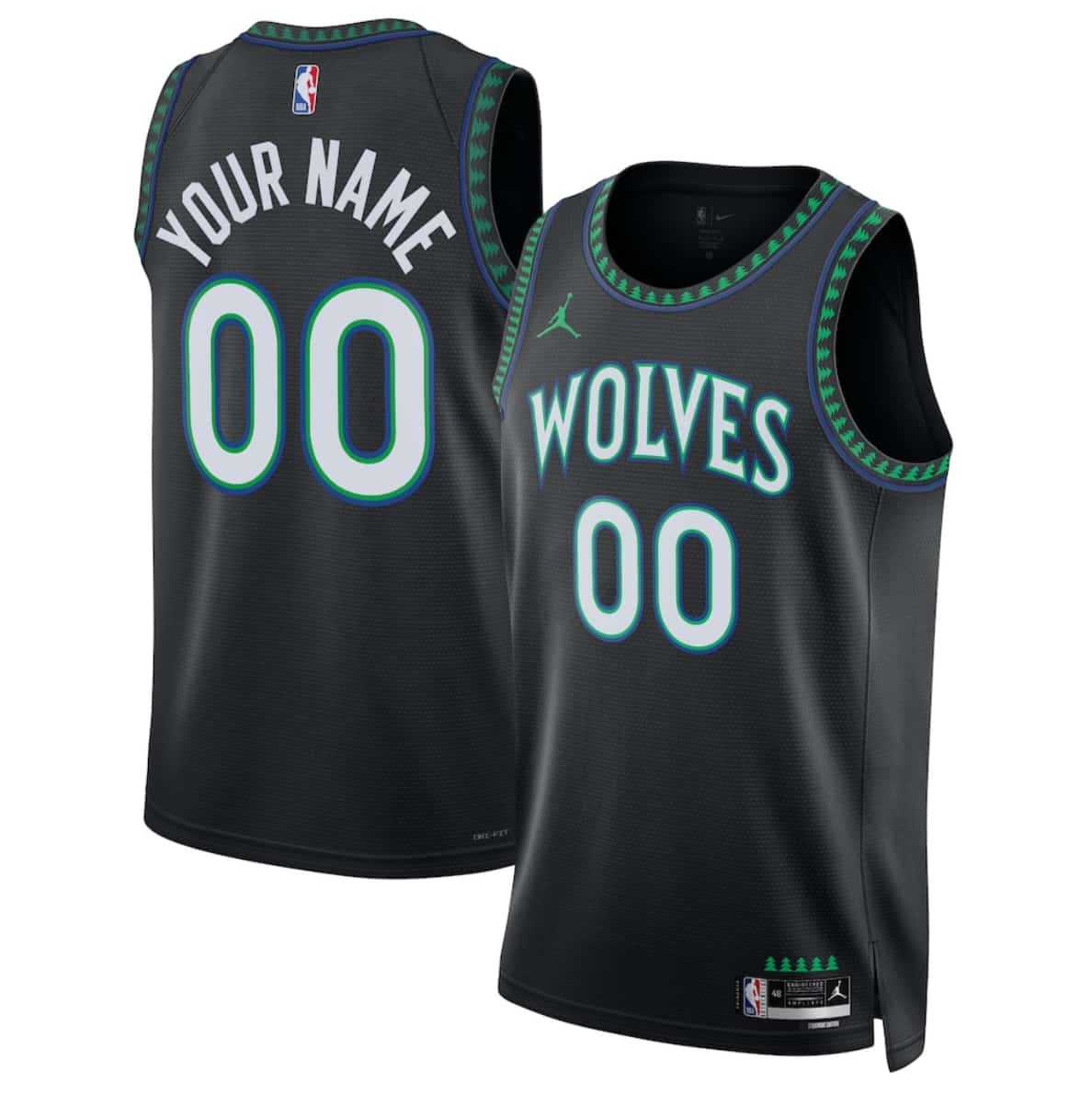 Mens Minnesota Timberwolves Active Player Custom Black 2026-27 Statement Swingman Edition Stitched Basketball Jersey