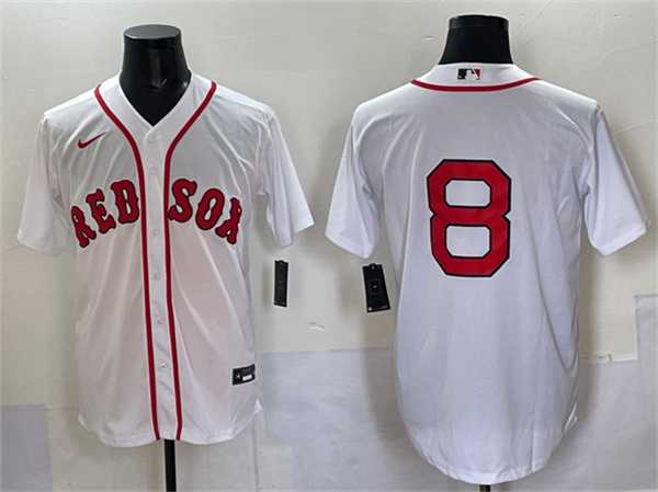 Mens Boston Red Sox #8 Carl Yastrzemski White Cool Base Stitched Jersey