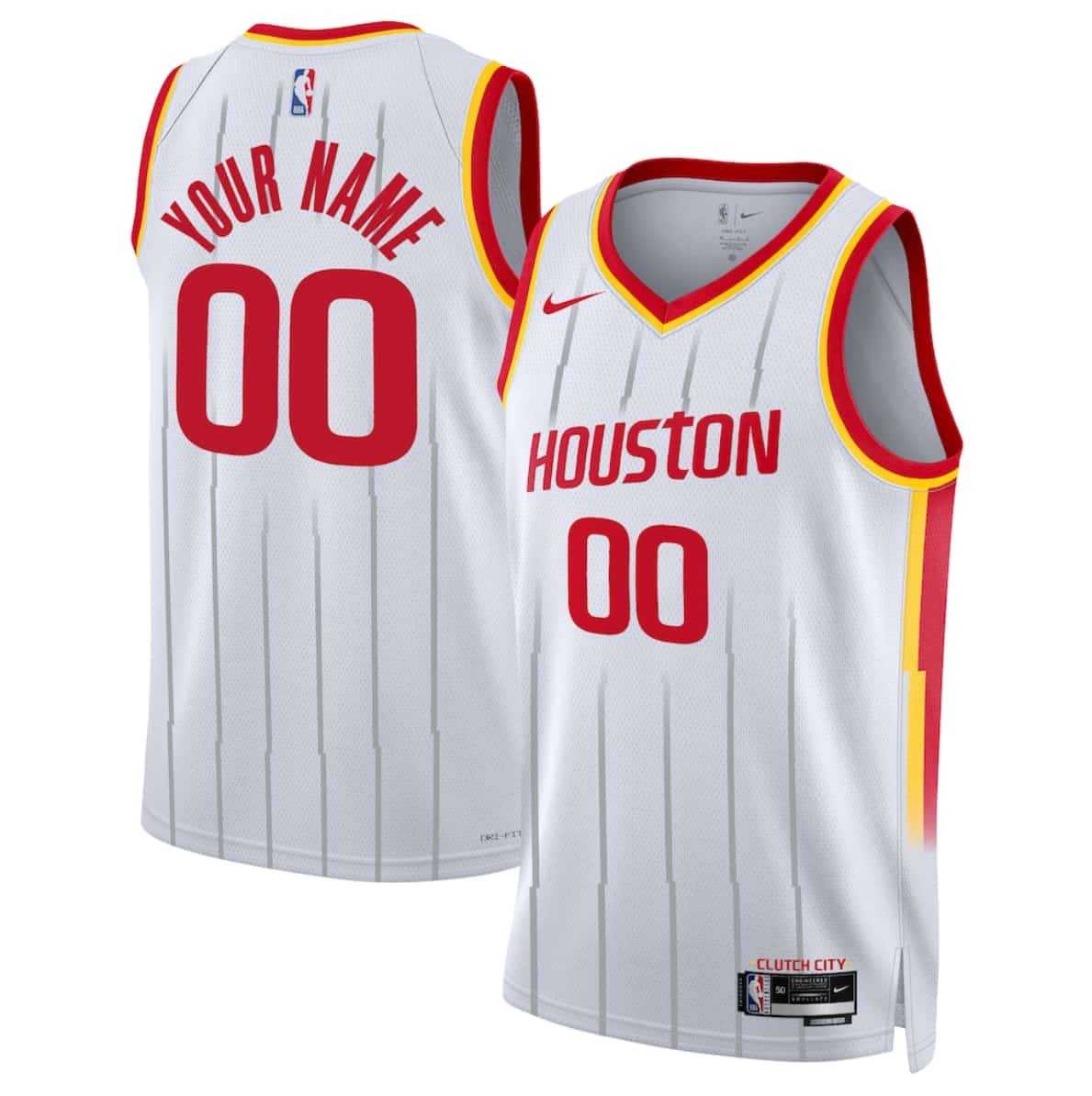 Mens Houston Rockets Actiive Player Custom White 2026-27 Association Swingman Stitched Jersey
