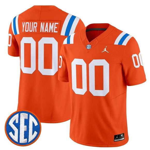 Mens Florida Gators ACTIVE PLAYER Custom Orange F.U.S.E. 1960s Throwback Vaport Limited Stitched Jersey