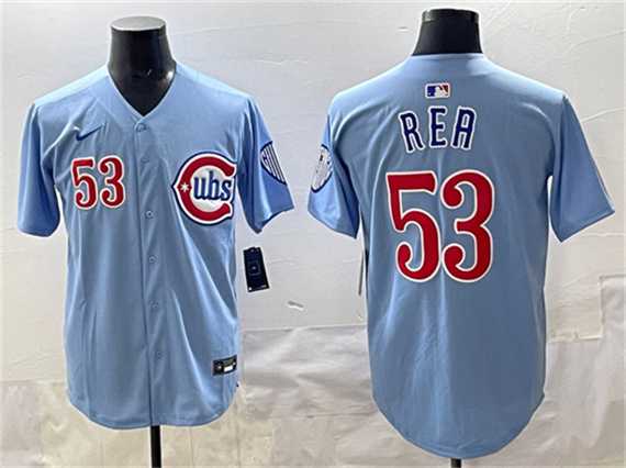 Mens Chicago Cubs #53 Colin Rea Blue 2024-25 2nd Alternate Limited Stitched Jersey