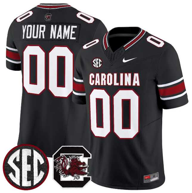 Mens South Carolina Fighting Gamecocks Custom Black 2026 F.U.S.E. Stitched Nike Jersey