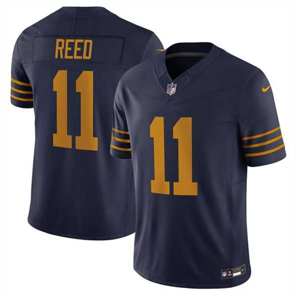 Men & Women & Youth Green Bay Packers #11 Jayden Reed Navy The 1923 Classic Vapor F.U.S.E. Limited Stitched Jersey