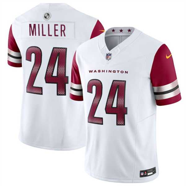 Men & Women & Youth Washington Commanders #24 Von Miller White 2025 F.U.S.E. Vapor Limited Stitched Jersey