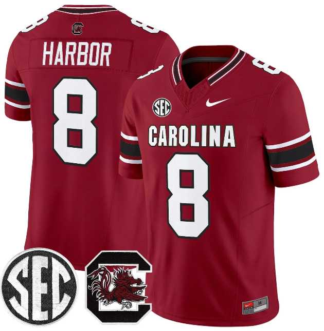 Mens South Carolina Fighting Gamecocks #8 Nyck Harbor Garnet 2026 F.U.S.E. Stitched Nike Jersey Dzhi