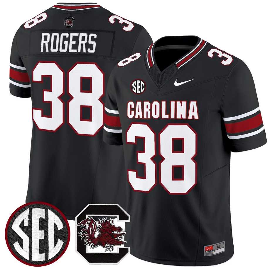 Mens South Carolina Fighting Gamecocks #38 George Rogers Black 2026 F.U.S.E. Stitched Nike Jersey Dzhi
