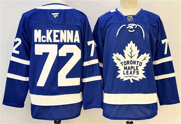 Mens Toronto Maple Leafs #72 Gavin McKenna Blue 2024-25 Stitched Hockey Jersey