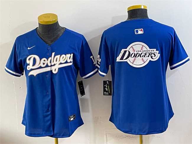 Youth Los Angeles Dodgers Team Big Logo Royal Limited Stitched Jersey Dzhi