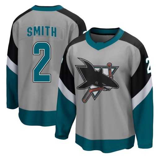 Mens San Jose Sharks #2 Will Smith Breakaway Gray 2020-21 Special Edition Jerse Dzhi->->NHL Jersey Mens San Jose Sharks #2 Will Smith Breakaway Gray 2020-21 Special Edition Jerse Dzhi->->NHL Jersey