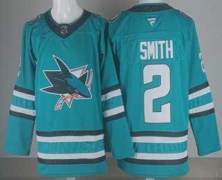 Mens San Jose Sharks #2 Will Smith Teal Stitched Hockey Jersey->->NHL Jersey Mens San Jose Sharks #2 Will Smith Teal Stitched Hockey Jersey->->NHL Jersey