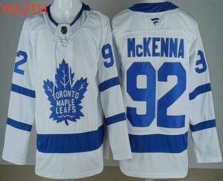 Youth Toronto Maple Leafs #92 Gavin McKenna White Stitched Jersey->->NHL Jersey Youth Toronto Maple Leafs #92 Gavin McKenna White Stitched Jersey->->NHL Jersey