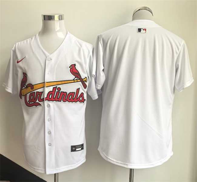 Mens St. Louis Cardinals Blank White Home Limited Stitched Jersey