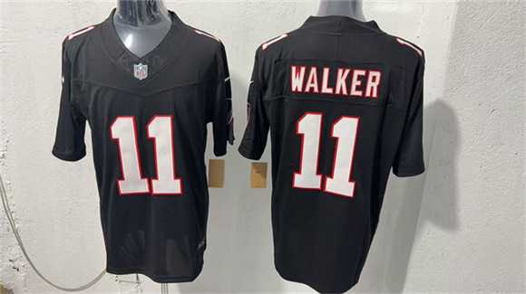 Mens Atlanta Falcons #11 Jalon Walker Black F.U.S.E. Vapor Untouchable Limited Stitched Jersey